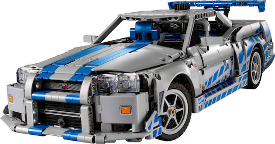 LEGO Technic 2 Fast 2 Furious Nissan Skyline GT-R (R34) Car for 18+ Years 1410 Pieces