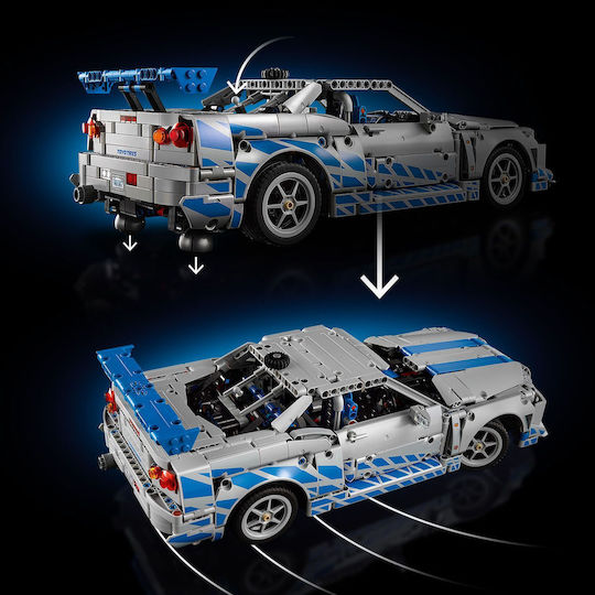 LEGO Technic 2 Fast 2 Furious Nissan Skyline GT-R (R34) Car for 18+ Years 1410 Pieces