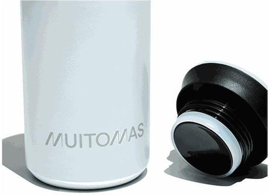 Muitomas Muitomas Rostfreier Stahl Thermosflasche 350ml Weiß