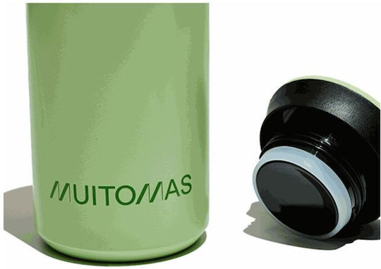Muitomas Stainless Steel Thermos Bottle 350ml Green