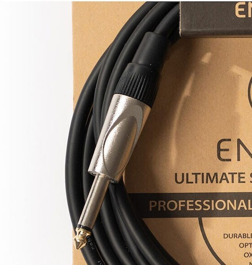 ENLEMA J3B Cable 6.3mm male - 6.3mm male 3m Διάφανο (ENLEMJ3B)