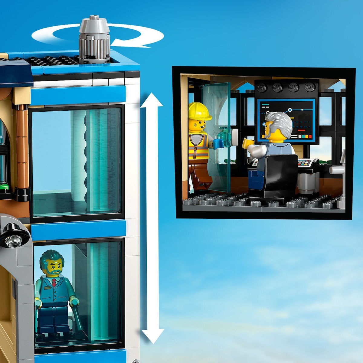 LEGO City Central Train Station Pentru 7+ Ani 752 Bucăți 60469
