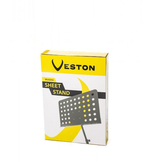 Veston MUS014 Notenständer Orchester Höhe 50-50cm Schwarz MUS014