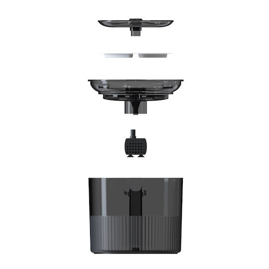 Sponge Automatic Plastic Water Fountain for Dog & Cat 1.8L 23x23x20cm