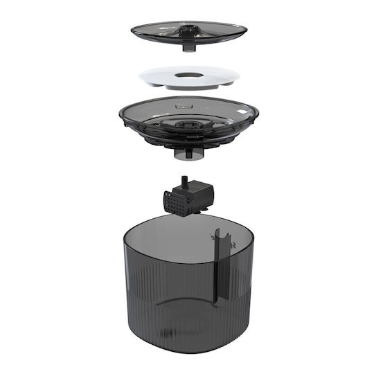 Sponge Automatic Plastic Water Fountain for Dog & Cat 1.8L 23x23x20cm