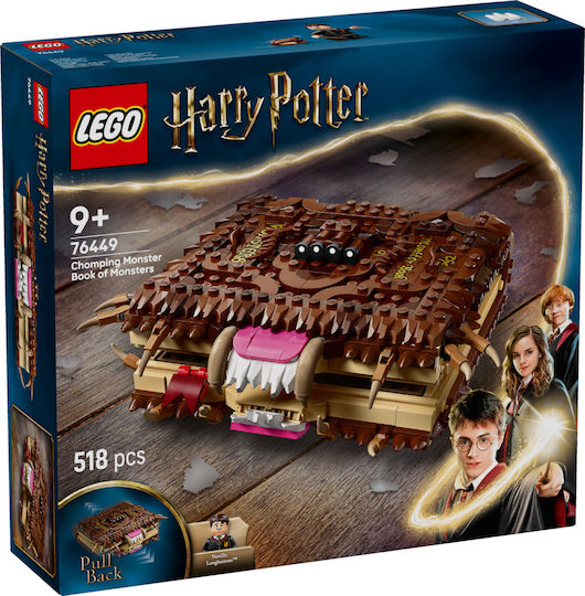 LEGO Harry Potter Chomping Monster Book of Monsters for Ages 9+ 518 Pieces
