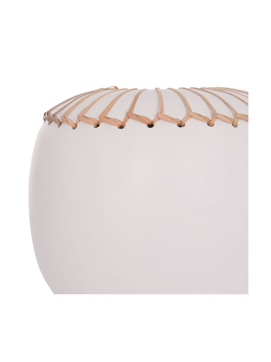 HomeMarkt Decorative Vase Lennox White 22x22x20cm