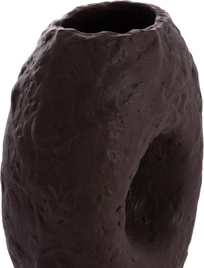 HomeMarkt Διακοσμητικό Βάζο Πήλινο Namentis Καφέ Φ16xΥ36cm