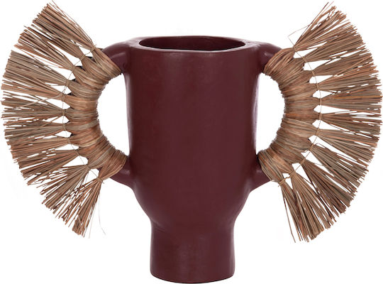 HomeMarkt Διακοσμητικό Βάζο Πήλινο Alica Πορτοκαλί 55x19xΥ34cm