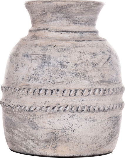 HomeMarkt Decorative Vase Vermo Gray 21x21x25cm