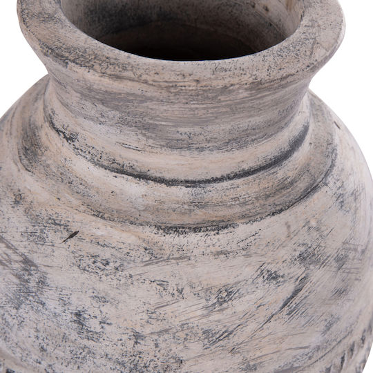 HomeMarkt Decorative Vase Vermo Gray 21x21x25cm