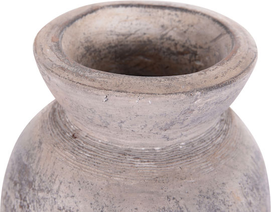 HomeMarkt Decorative Vase Vermo Gray 18x18x19cm
