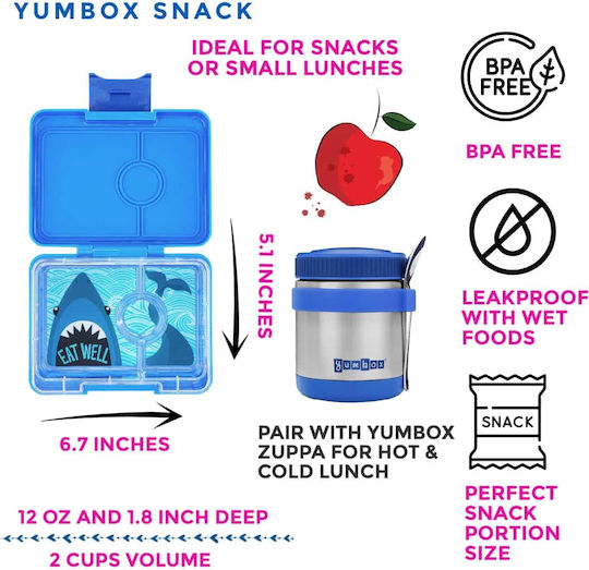 Yumbox Plastik Kinder Lebensmittelbehälter Türkis