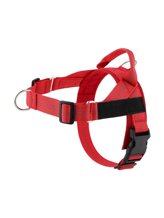 Dog Harness Oxford A Size Xl Red Black Oem