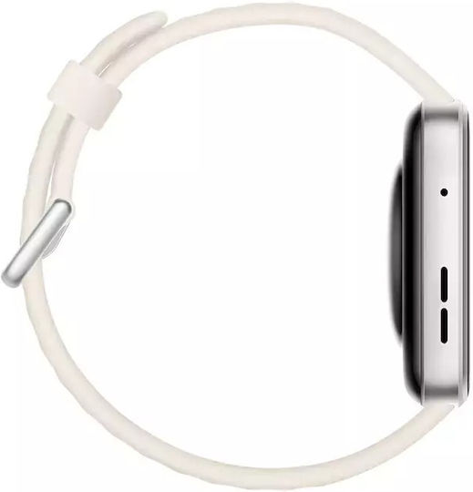 Huawei Watch Fit 4 43mm Αδιάβροχο με Παλμογράφο (Λευκό)