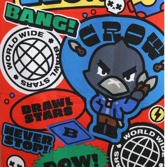 Brawl Stars Kinder-Strandtuch Mikrofaser Schnelltrocknend 70x140cm S0425mc Rot 70x140cm