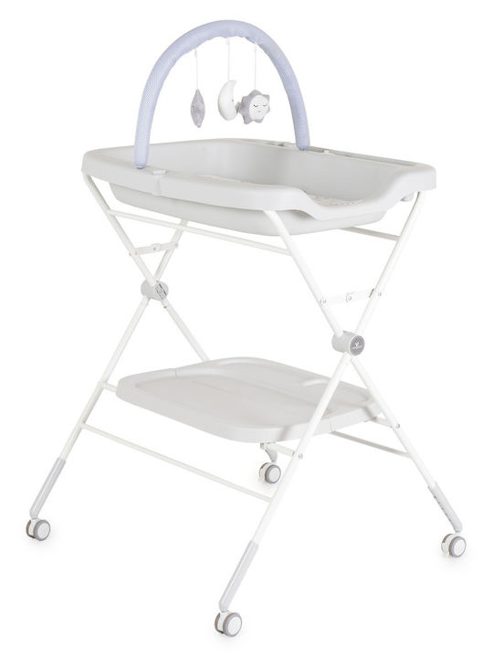 Baby Changing Table Furniture Gray 77x68.5x126cm