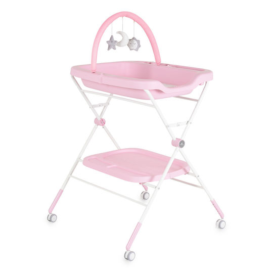 Baby Wickelkommode- Möbel Rosa 77x68.5x126cm