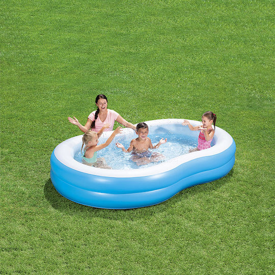 Bestway Children's Swimming Pool 544lt Inflatable 262x157x46cm Light Blue