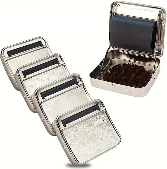 Silver Classic Waterproof Cigarette Case with Sun Design