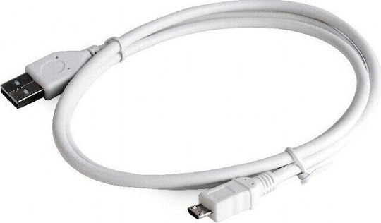 2m White Micro Usb Data Charging Cable