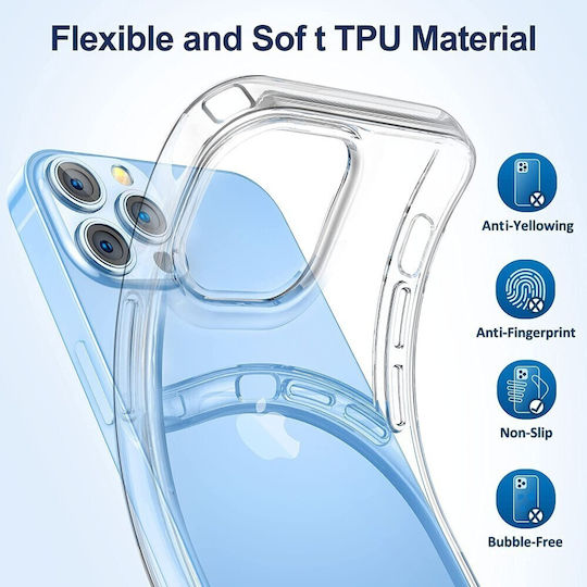 Back Cover Σιλικόνης 1mm Διάφανο (iPhone 12 Pro Max)