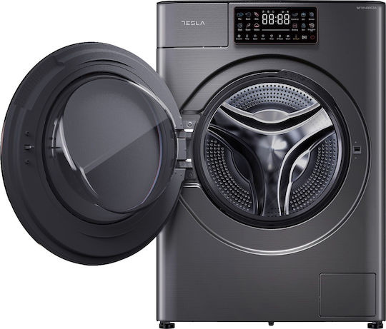 Tesla Πλυντήριο Ρούχων 10kg με Τεχνολογία Ατμού 1400 Στροφών Γκρι WF101490CSA
