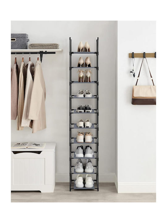 Stoff Schuhschrank 33x33x173cm