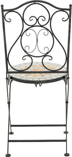 Set Sala De Mese Pentru Exterior Sellis 3 Piese Mozaic Negru