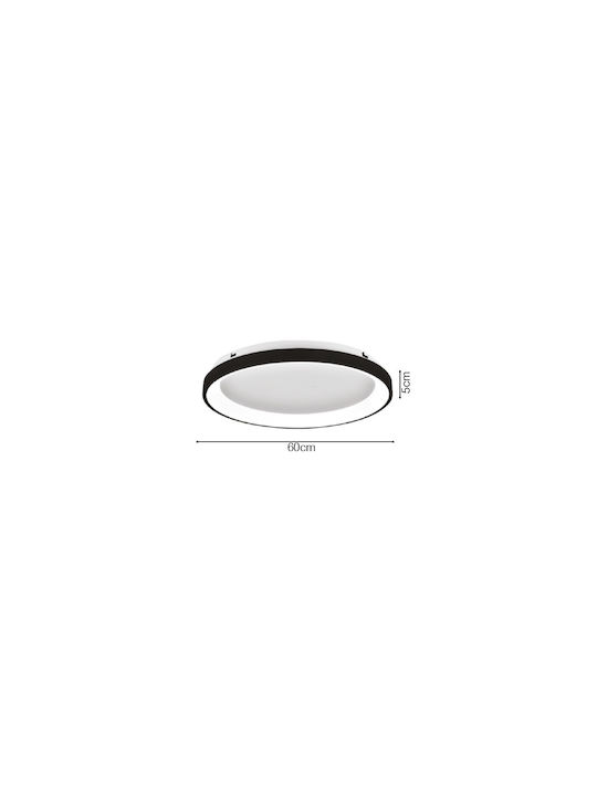Inlight Таванно осветление Черен с Вграден LED и Дистанционно Управление