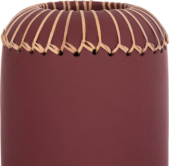 HomeMarkt Decorative Vase Lennox Red 18x18x33cm