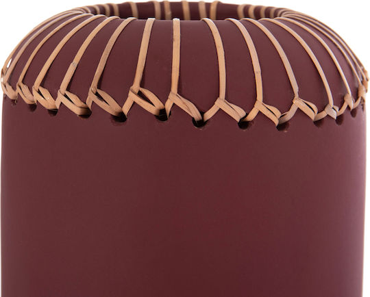 HomeMarkt Decorative Vase Lennox Red 18x18x33cm