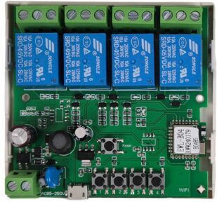 SmartWise Smart Switch Dimmer 4 Καναλιών Wi-Fi, Bluetooth & RF 10A (με Ουδέτερο)
