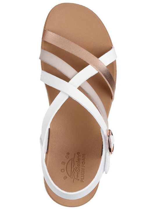 Desert Kiss Women's Flat Sandals in White Color