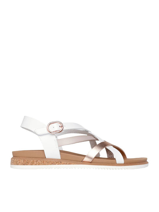 Desert Kiss Women's Flat Sandals in White Color