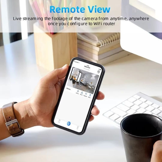 Cameră Ascunsă WiFi Ceas 1080p cu Slot pentru Card de Memorie