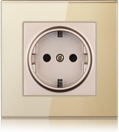 Power Socket Gold 1pcs