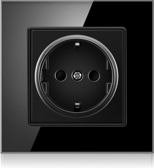 Power Socket Black 1pcs