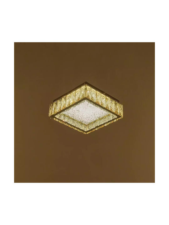 Таванно осветление Златист с Вграден LED