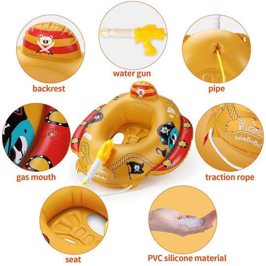 Accesorii de Înot pentru Copii Bebeluși Jucării Amuzante pentru Piscină Pistol cu Apă Personaje Pirați Vârste 1-5 Bebelogic