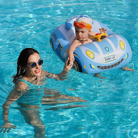 Inflatable Car Sunshade Babies Children Blue Suitable Ages 1-4 Bebelogic