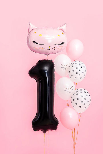 Balloon Foil Jumbo Number 1 Black 86cm