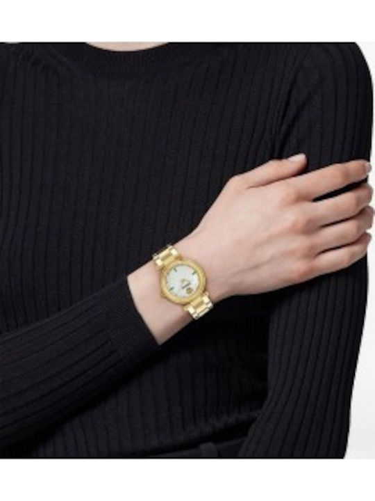 Versace Reve Lady Women's Watch with Gold Metal Bracelet