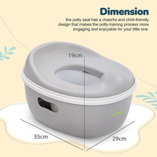 3-in-1 Training Potty Toilet Seat Gray