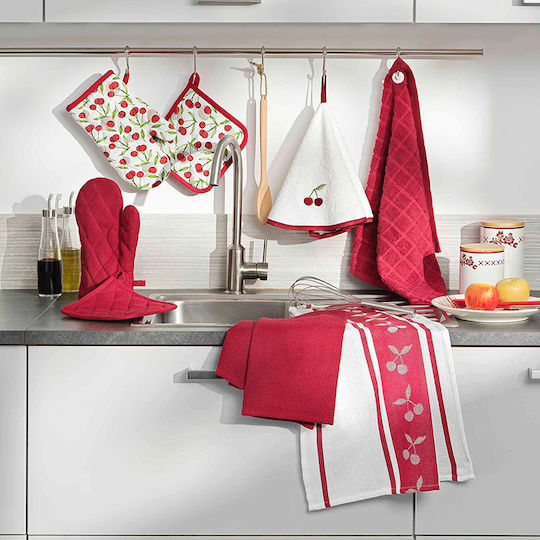 Oven Mitt Fabric White 1pcs