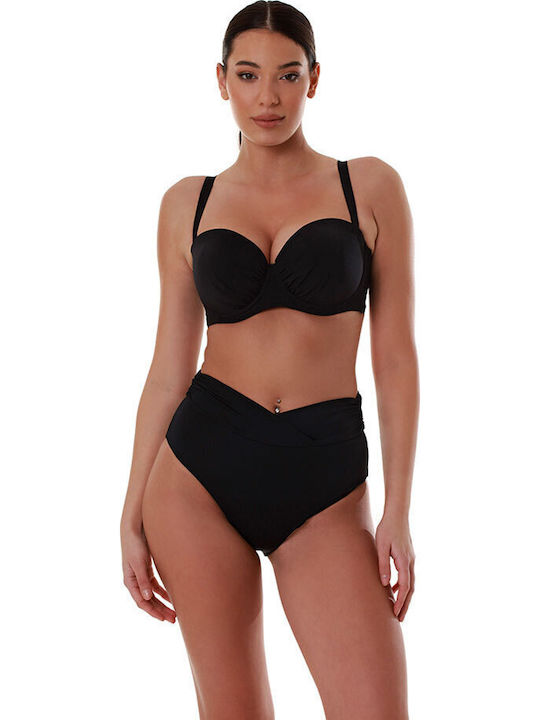 Bikini Slip Talie înaltă Black