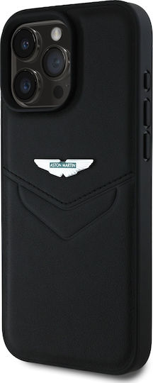 Aston Martin Racing Back Cover Δερμάτινο Μαύρο (iPhone 16 Pro Max)