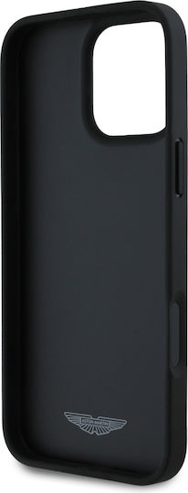 Aston Martin Racing Back Cover Δερμάτινο Μαύρο (iPhone 16 Pro Max)