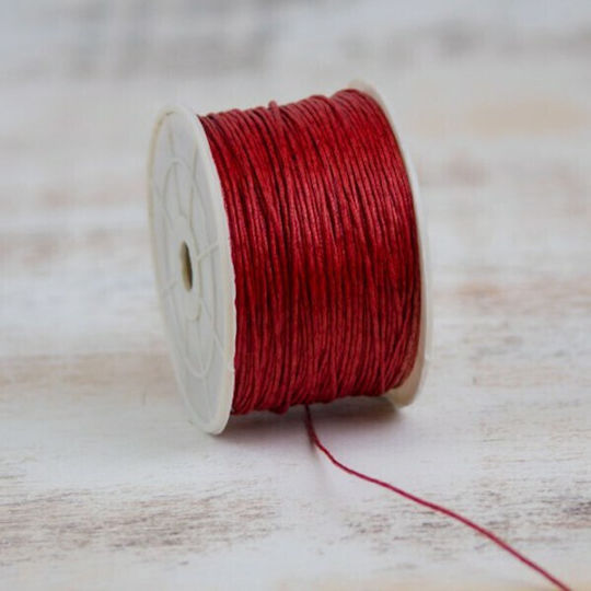 Gewachste Schnur 0,1 cm 100 Meter T4006