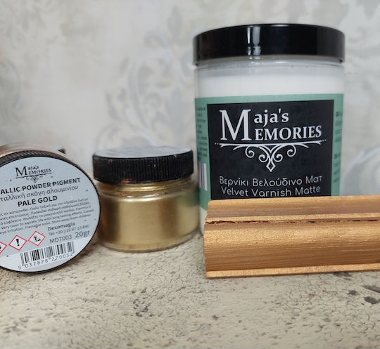 Металически пигментен прах бледо злато 20g